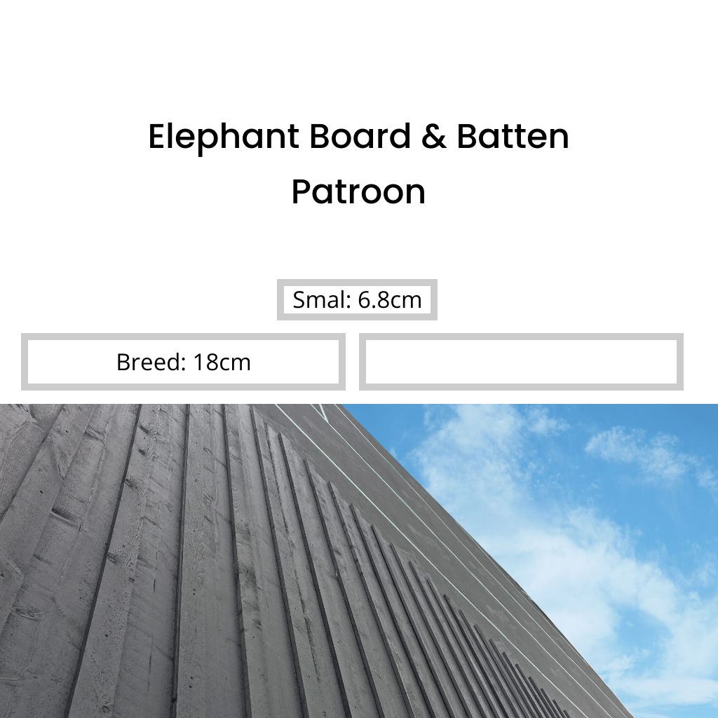 Elephant Gevelbekleding Board &amp; Batten Lodgepole Pine Zwart Breed